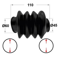 FUELLE DE GOMA 110xØ60/45 4P