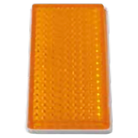 CAPTAFAROS RECTANGULAR ÁMBAR 102X50MM ADHESIVO