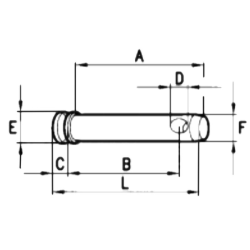 BULÓN CON CABEZA Ø22 X 98MM