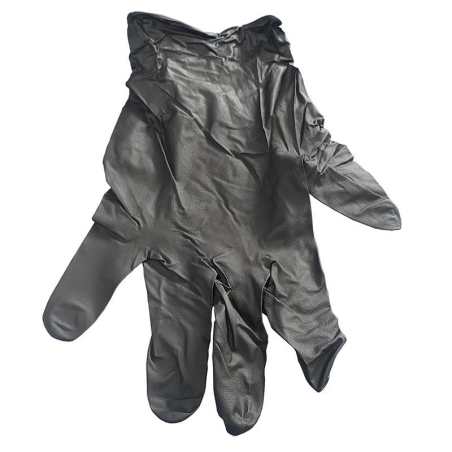 GUANTES NITRILO NEGRO TALLA L 200uds