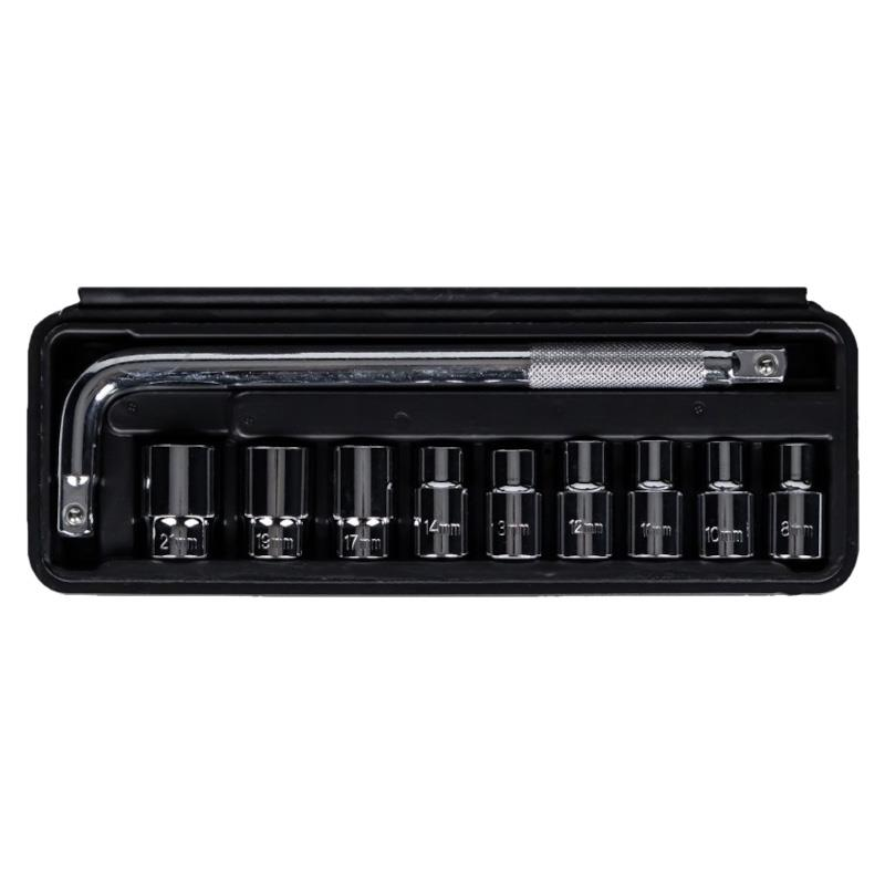 JUEGO DE HERRAMIENTA TIPO L CON 9 ACOPLES 1/2"