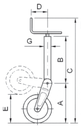 Apy.R.90-300/2000Kg.Rda.320X90Abt