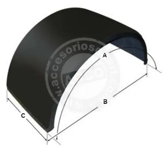 Guardabarro Plastico 450X860X1350