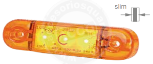 [708] Piloto Led Ambar Lateral 84X24