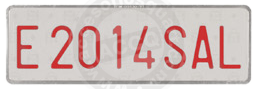 [ACQ100217] Placa Matricula Especial 340X110 ( Agricola )