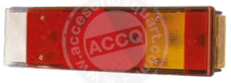 [ACQ9876] Piloto Posterior Universal Con Cap.Rect.Con Luz De Matricula Izq.