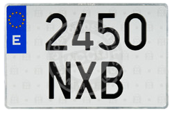 [ACQ9882] Placa Matricula Cuadrada 340X220