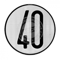 [I59] Disco Limita. Velocidad V=40 Hom