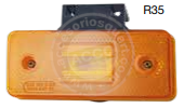 [R35] Piloto Led Galibo Rectangular Ambar