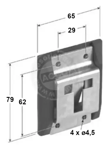 [RPH-2] Sujetapuertas Abatible Hembra